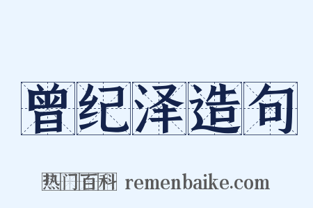 曾纪泽造句是什么意思的图片